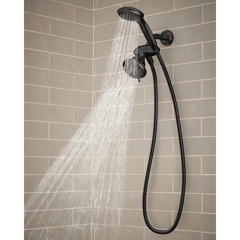 Moen Attune Dual Shower Head with Handheld Sprayer Combo, 6