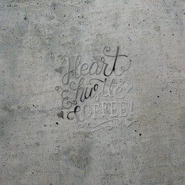 Decal Stickers of Heart Hustle Coffee Quote (Metallic Gold) (Set of 2) Luxury Weatherproof Vinyl Decal Stickers for Laptop Desktop Smartphone Car Dirt Bike Wall Room Mason Jar - ANDVER1d52502GO_1123