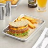 Choice (6-Pack) 1/8 Size Aluminum Bun Sheet Baking Pan Serving