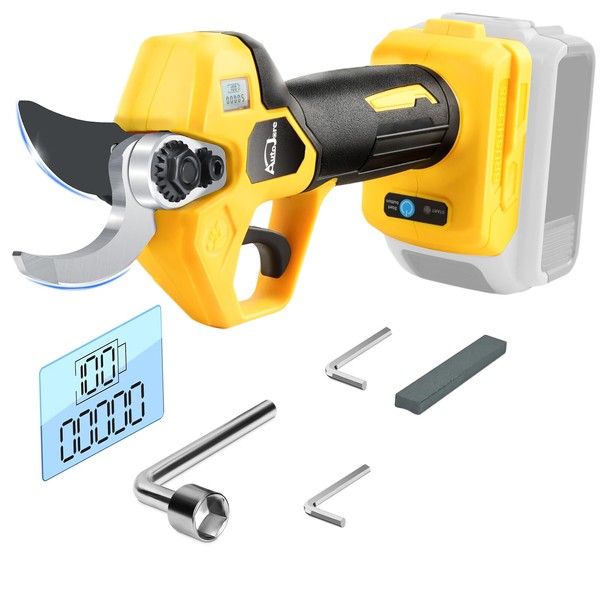 AUTOJARE Cordless Electric Pruning Shears for Dewalt 20V Battery, Portable