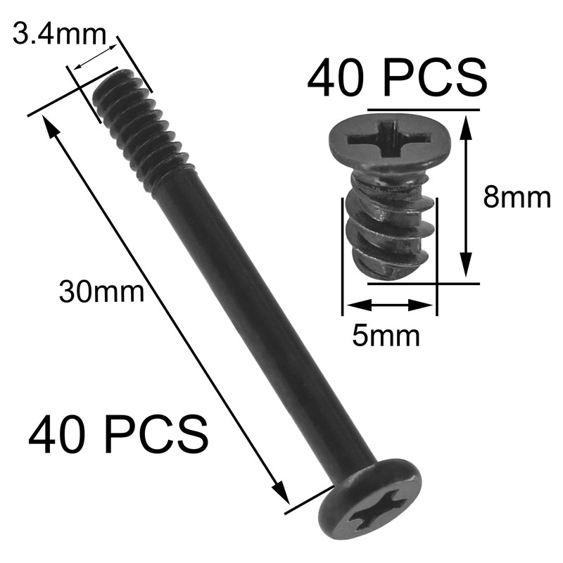 80 PCS Computer Case Fan Screws Kit for Radiator Fans
