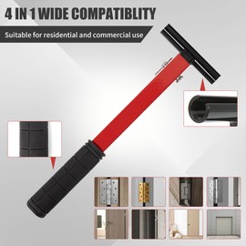 Hinge Gap Adjustment Wrench 4 in 1 Door Hinge Adjustment Tool for Residential and Commercial Multi-Size Hinge Adjustment Tool with Rubber Handle Hinge Repair Wrench for Round Bolt Hinged Doors