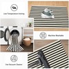 Sungea Striped Outdoor Rugs 3'x5', Cotton Hand Woven Rug Front