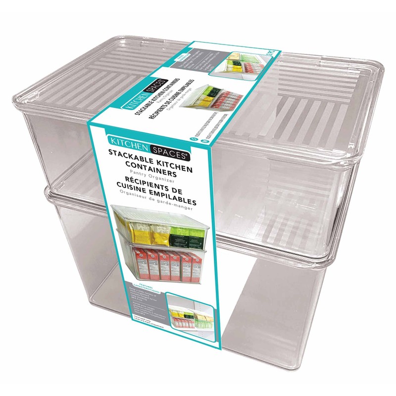 Kitchen Spaces Stackable Kitchen Containers 2pc