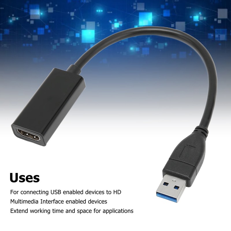 USB3.0 to HD Multimedia Interface Adapter Portable 1080P 60HZ 5Gbps