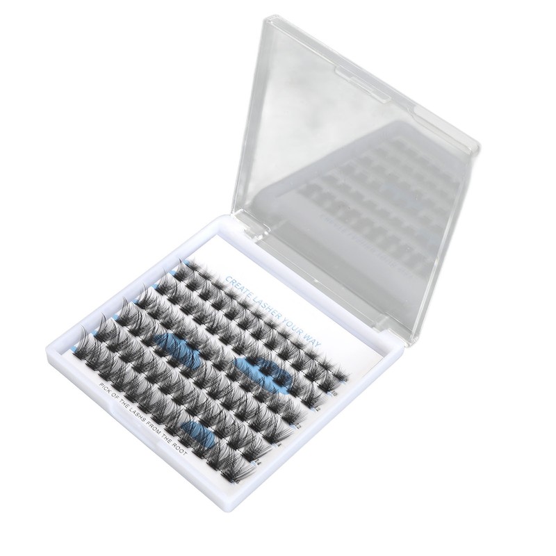 84 Clusters Individual Eyelash Extensions 8/10/12/14/16mm D Curl Fluffy Eyelash