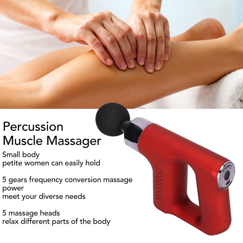 Percussion Muscle Massager Small Portable Relax Fitness Electric Frequency Conversion