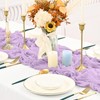 EVSGSONL 10 Pack Cheesecloth Table Runner Light Purple,10 ft Gauze