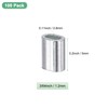M METERXITY 100-Pack Aluminum Crimping Loop Sleeves, 1.2mm 3/64" Single