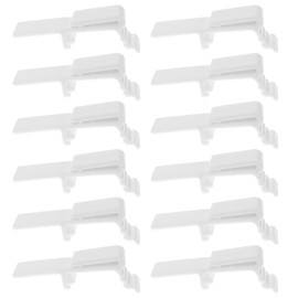 Create idea 12PCS Vertical Louver Windproof Trim Vertical Valance Clip Blind Rail Mounting Clamp Fits 73x30mm Head Rails Across The Top