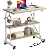 SogesHome 31.5 inches Adjustable Table Mobile Bed Table Portable Laptop