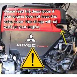 Unbranded GUNMETAL CARBON FIBER  ENGINE OIL CAP FOR 08-17 MITSUBISHI LANCER EVO X JDM 33