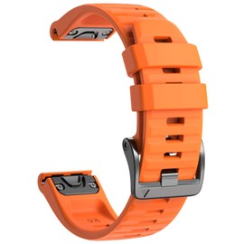 NotoCity Compatible with Fenix 6 Strap 22mm Band for Fenix 6/Fenix 6 Pro/Fenix 5/Fenix 5 Plus/Forerunner 935/Forerunner 945/Approach S60/Quatix 5(orange)