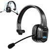 VELKPRO Wireless Headset with Microphone - Single-Ear Noise-Isolating Headphone for