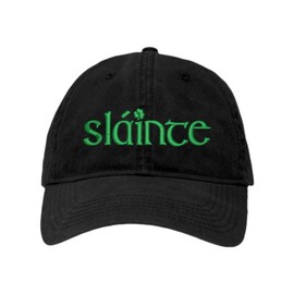 One Size Black Dad Slainte St Patricks Day Irish Cheers Embroidered Hat