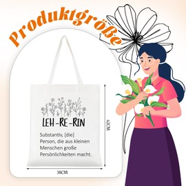 Otuuz Thank You Gift for Teacher Best Teacher Gifts Educator Bag Teacher Jute Bag Teacher Bag with Saying Gifts for Teachers Farewell Gift for Teacher, Como Se Muestra