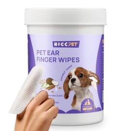 Hicc Pet Toallitas Limpiadoras para Oídos Perros y Gatos, Recomendadas por Veterinarios, Alivian el Picor y la Inflamación, Eliminan la Cera y la Suci