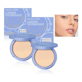 Sace Lady Base Maquillaje Polvo Compacto Fijador Matte 2pcs