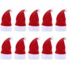 LOOGI Mini Santa Hat 10Pcs Tiny Santa Hats for Crafts