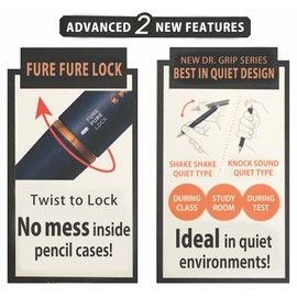 PILOT Mechanical Pencil, The Doctor Grip Black Accent, 0.5mm, Matte Black, HTDGB15MB