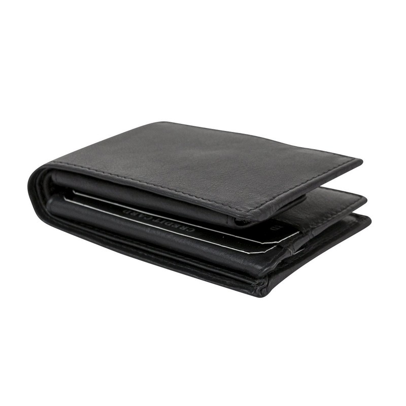 LEAS Minibörse Echt-Leder, schwarz Mini-Edition