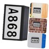 SHINEOFI 1pc Solar Address Sign Wall Mounted Number Lamp Outdoor