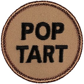 Pop Tart Patrol Patch - 2" Diameter Round Embroidered Patch (Sew-on)