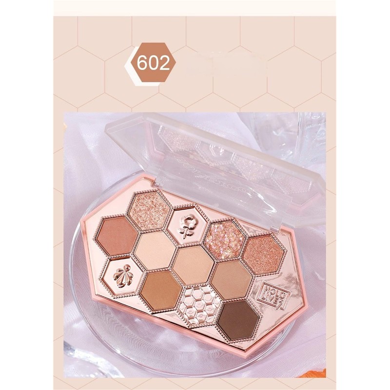 YAYAMIYA Cute Honeycomb 12 Color Makeup Palette, Eye Shadow Palette,