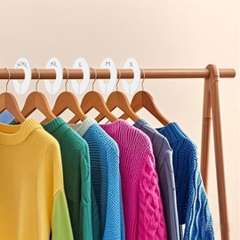 10-Pack Closet Dividers for Hanging Clothes, Durable Plastic Wardrobe Organizers - Perfect for Closet Rods, Clothing Racks & Retail Display