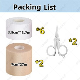 Set Vendaje 2 Cinta Cebolla + 6 Tape Vendajes +2 Tijeras