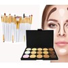 Glamza 20 Pieces White Eye and 15 Pieces Contour Palette