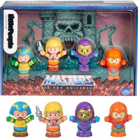 Little People Collector Masters of the Universe Special Edition Set for Adults & Fans, 4 Figures in Display Package