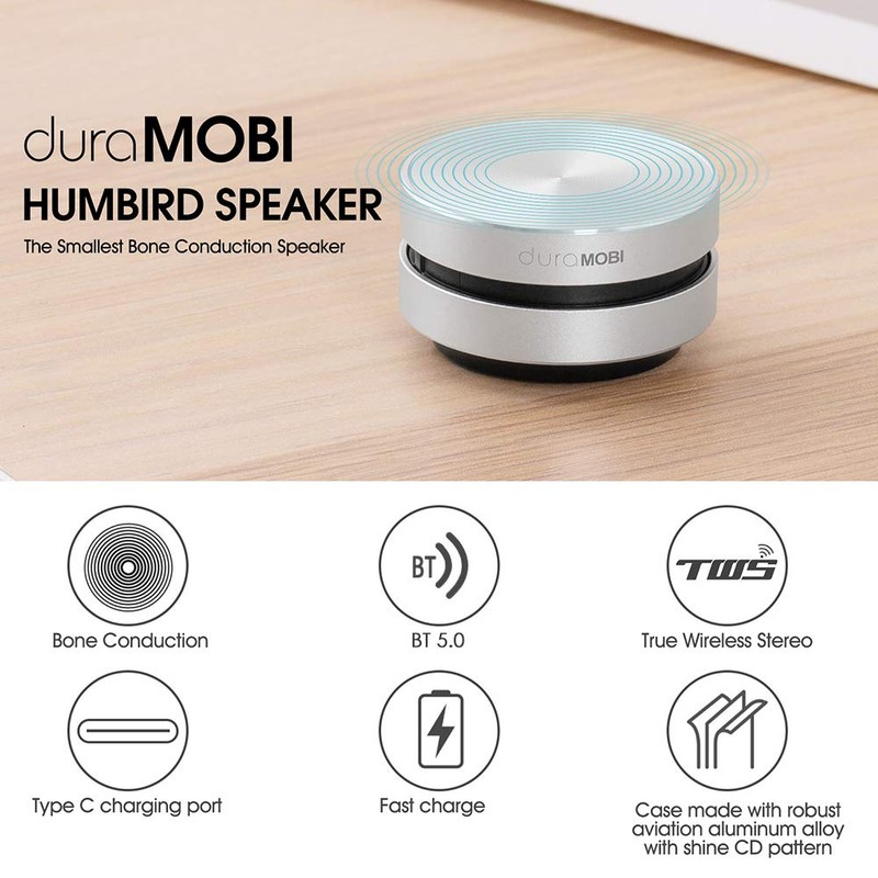 2 Pack Wirelessly BT Speaker Bone Conduction Speakers Mini Portable