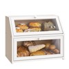 BMOSU Farmhouse Bread Box for Kitchen Countertop Bread box Double