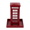Kingavon Telephone Box Hanging Garden Bird Feeder, Red