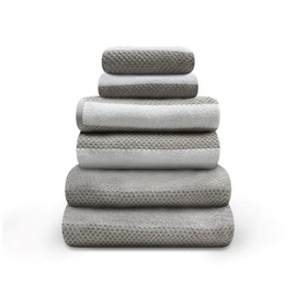 VELVETIO Pack of 2 Royal Stripe Towel for Bathroom 600GSM, Highly Water Absorbent Hand Towel 50 x 80cm, Ultra Soft Quickly Dry 100% Cotton Towels, Natural