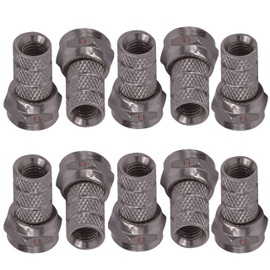 Inbrackets Satellite Sky Cable Connectors F type connector twist screw on for WF65 CT63 TWIN SKY CABLE - PACK 10