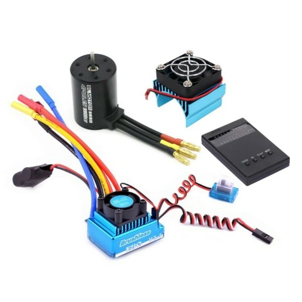 For HSP DIY 3900KV Brushless Motor+120A Waterproof Brushless Esc For