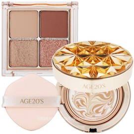 AGE20S Essence Pact Royal Gold No. 23 + Daily Mood Eye Palette 7g (Twinkle Brown) / AGE20S 에이지투웨니스 에센스 팩트 로얄골드 23호 본품 + 데일리 무드 아이 팔레트 7g (트윙클 브라운)