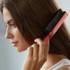 VinBee Men's Boar Bristle Brush Beard Brush Hair Brush Stiff