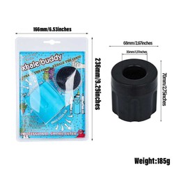 Persönlicher Rauchluftfilter zum Rauchen, einfaches Ausatmen, tragbarer Luftreiniger für Zuhause, Büro, Auto, schützt passives Rauchen, Zubehör für Partys (schwarz)