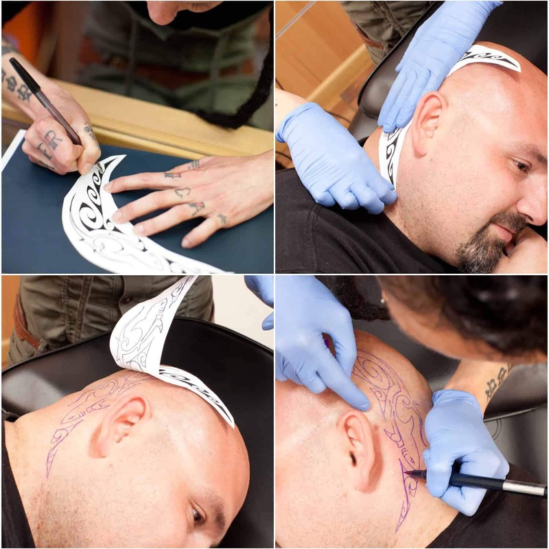 120 Sheets Tattoo Transfer Paper, Stencil Paper for Tattooing Printer,