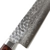 Syosaku Japanese Chef Knife Hammered Damascus VG-10 16 Layer Mahogany