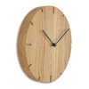 Natuhr Wall Clock Oiled Oak Wood Solid 20 cm Mini