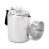 GSI Outdoors Percolator Coffee Pot I Glacier Stainless Steel with