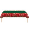 COSORO 137 * 274cm Plastic Christmas Tablecloths Party,Large Xmas Table