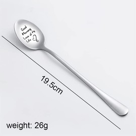 Husband Boyfriend Anniversary Birthday Gifts Wife Girlfriend Good Morning Love of My Life Coffee Tea Ice Cream Spoon for Him Her Valentines Day Gifts for BF GF Teaspoons Tablespoon