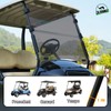 CLUBRALLY Golf Cart Windshield, Fold Down and Anti-UV Windshield Kit