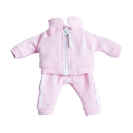 niannyyhouse Uniform Suit Solid Color Sportswear Obitsu 11cm Clothes Fancy Dress 1/12 BJD OB11 Doll 11cm Body Clothing Accessories (Pink)