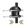 Squirrel Baffle Accessory for Bird Feeder Pole, Pole Mounted Buckle